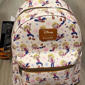 Loungefly Disney Backpack - Cream and Pink